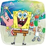 Spongebobs 5th Birthday Party Supplies 8pc Foil Balloons Bouquet Decorations