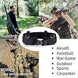 HLYQE Tactical Battle Belt Set War Belt Condor Belt Military Wasit Belt with Mesh and Lining Thickening EVA MOLLE Belt for Shooting War Game Paintball Hunting Sports Outdoor (Army Green)