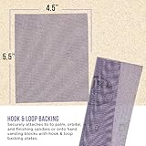 Dura-Gold Premium 1/4 Sheet Size Purple Ceramic Mesh Sandpaper, 20 Sheet Variety Pack, Grits 80, 100, 120, 150, 180, 220, 240, 320, 400, 600 - Dustless Hook & Loop Backing, Palm Sanders, Sanding Block