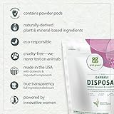 Grab Green Garbage Disposal Freshener and Cleaner Pods, 48 Count, Thyme with Fig Leaf, Plant and Mineral Based, Removes Odors, Loosens Grime, Prevents Clogging