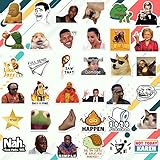 306pcs Funny Meme Vinyl Stickers Pack, Large Bulk Sticker for Laptop, Phone, Water Bottles, Computer... Vine Sticker Decal DIY Décor for Bumper Wall