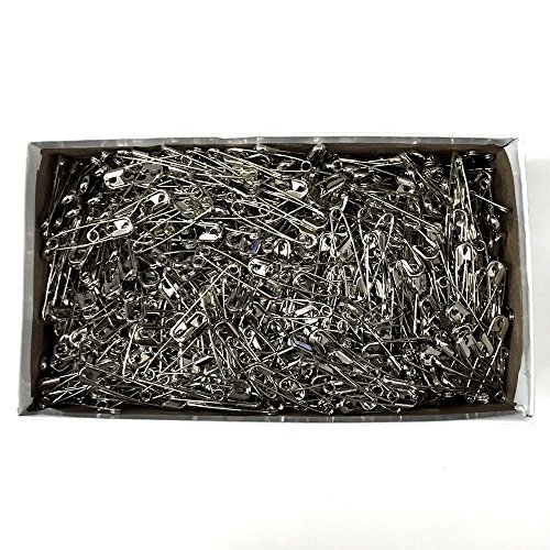 Safety Pins, 10 Gross (1,440 Pins), 2" Size #3 Closed Safety Pins