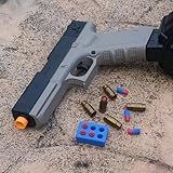 Toy Gun, Soft Bullet Gun, Cool Toy Model, Safe EVA Soft Bullet, Manual Spring air-Driven Soft Bullet Toy Gun, Non-Aggressive Children's Gift, Suitable for Children Over 8-14 Years Old