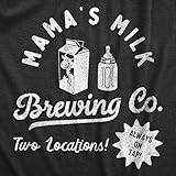 Mamas Milk Brewing Co Baby Bodysuit Funny Breast Feeding Brewery Joke Jumper for Infants Funny Baby Onesies Funny Sarcastic Onesie Novelty Onesie Black - 6 Months