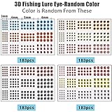 Fishing Lure Sticker & Eyes, 342pcs 3D/4D/5D Realistic Fishing Lure Eyes Holographic Adhesive Flash Lure Tapes for DIY Fishing Lure Making Crafts Tool