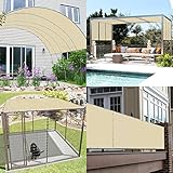 TANG by Sunshades Depot 8'x16' Waterproof Beige Straight Edge Canopy Rectangle Sun Shade Sail 260 GSM with Grommet U*V Blocker Shade Fabric Pergola Cover Awning Customize Available