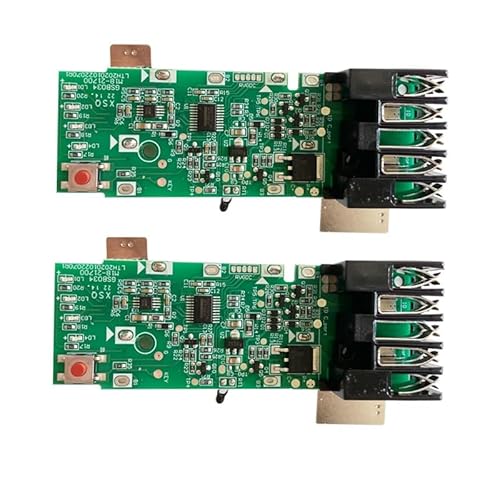 Janllenton 18V 10-Cell 21700 PCB Battery Charging Protection Circuit Board for Milwaukee M18 6.0Ah and 8.0Ah Battery Packs (2-Pack)