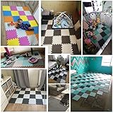 YIMINYUER® 20 Tiles (30cm×30cm×1cm Each Tile) Baby Soft Puzzle Play Mats, Kids Thick EVA Foam Floor, Toddlers & Children's Soft Interlocking Mat R10R12G301020