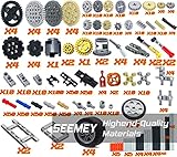 844Pcs Pins-Gears-Axles Set Compatible with mainbrands-Technical-Parts, Latest differentials Chain Link Connector Joints Tank Track Car-Wheels-Tires Shock-Absorber Steering Shaft