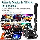 aikeec 64 Bit USB Handbrake with Clamp for PC Windows Sim Racing Games G25 G27 G29 T500 FANATECOSW Dirt Rally with Handle Grip