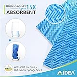 AIDEA Cleaning Wipes, Multi-Purpose Towel Reusable Cleaning Cloths-80Ct(1 Pack), Domestic Cleaning Wipes, Cleaning Towels, Dish Cloths-(12''x24'')