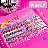 Just My Style Tinsel Hair Stylist Studio, Fairy Hair Tinsel Kit, 9 Colorful Tinsel Strands & Hair Beading Tool, Hair Extensions for Kids, Fun Hair Accessories for Teens, Great Gifts for Preteens