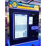 Big Touch Screen Hot Food Pizza Vending Machine with Bank Card Reader Outdoor Business Self-Service Robot Fast Food Pizza Processing Machine