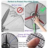 2 PACK Fan Cover for 30 Inch Industrial Pedestal Fan,Fan Dust Cover for Kids Children Finger Protection,Fan Mesh Cover for 30" Commercial Fan for Home Office Shop,Washable,Reusable,Easy to Install