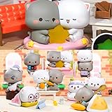 Mitao Cat Series 4 Blind Box Kawaii Figures Action Random Collection Guess Blind Bag Collectible Desktop Ornaments Cute Model Birthday Gift（1 Pack）