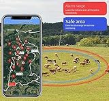 McbeAn Cattle GPS Tracker, Solar Animal Tracker, 30000mAH 4G Position, Real-time Positioning, 180-day Historical Track| Remote Alarm| Multiple Positioning, for Cattle/Sheep/Horses/Camels