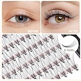 Bodermincer 240pcs 10D D Curl Lashes Clusters Professional Makeup Individual Cluster Eye Lashes (10D-D Curl-11mm)