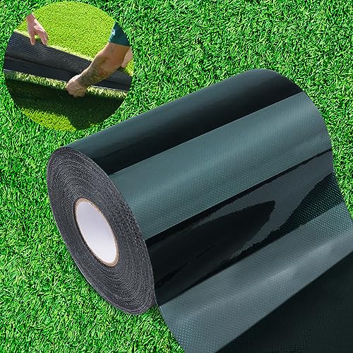 Harciety Weatherproof Artificial Grass Turf Tape Self Adhesive Double-Sided Rug Tape for Jointing Fixing Green Lawn-6InX33Ft