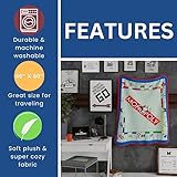 Franco Hasbro Games Monopoly Bedding Super Soft Micro Raschel Throw, 46 in x 60 in, (Official Licensed Product) Collectibles