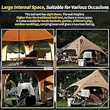 MC TOMOUNT Canvas Tent Bell Tent 16.4ft*High9.2ft with Stove Jack for Glamping Family Camping Zipped Removable Floor