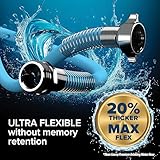 Camco EVOFlex 50-Ft RV Drinking Water Hose - Features Extra Flexible Design w/Stainless Steel Strain Relief Ends - Lead-Free, BPA-Free and Phthalate-Free - 5/8” Inside Diameter (22596)