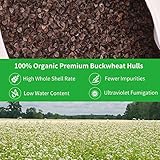 FelizMax Organic Buckwheat Bolster (24X10.5X5.5 in) Yoga Bolster Supportive Yoga Cushion for Restorative Yoga Accessories Rectangular Meditation Pillow 100% Cotton Cover Yoga Pillow (Black)