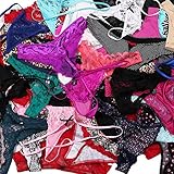 UWOCEKA Sexy Underwear, Kinds of Women T-Back Thong G-String Underpants Sexy Lacy Panties, 20 Pcs, Large