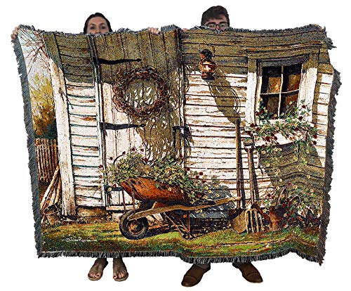 Pure Country Weavers Spring Cleaning Blanket by John Rossini - Gift Tapestry Throw Woven from Cotton - Made in The USA (72x54)