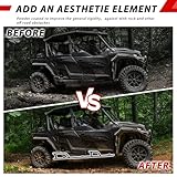 POKIAUTO Nerf Bars Rock Sliders for Polaris General XP 4 1000 /General 4 1000 2017+ Combined Heavy Duty Tubing Tree Kickers Side Bar for 4-Seater General Accessories, Replace #2881992