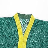 HD Green Lace African Bubu Dress Batwing Sleeves V Neck Nigerian Woman Caftan Gown