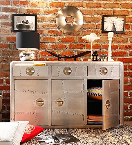 ARTIZANSTORE Aluminium Aviator Design Sideboard End Table Side Table