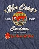 STAR WARS Mos Eisley Cantina Tatooine Men's Adult Graphic Tee T-Shirt (Navy, Large)