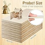 12 Pcs 6 mm Birch Plywood 12 x 24 x 1/4 Inches Craft Wood Unfinished Plywood Sheets for DIY Projects Wood Engraving Burning Drawing Painting Laser Projects