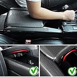 TKREENO Carbon Fiber Color Car Interior Center Armrest Box Cover Console Box Storage Box Trim Covers Auto Accessories for Honda 10th Gen Civic 2016 2017 2018 2019 2020 2021