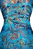 7Fairy Women's VTG Turquoise Ten Buttons Long Chinese Dress Cheongsam Size 8 US