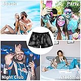 Panegy Men Workout Fishnet Boxer Shorts Casual Drawstring Waist Running Mesh Lounge Shorts Summer Beach Swim Trunks