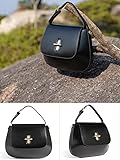 Korean Style Genuine Leather Saddle Bag, Luxury Niche Design, High-end Women's Bag