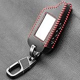 JINYISI 3 Buttons Leather Car-Styling Key Cover Case,Fit For Starline B9 B6 A91 A61 Twage Two Way Car Alarm System keychain