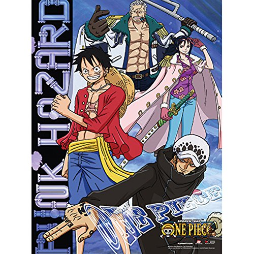 One Piece - Luffy Law Tashigi & Smoker Wall Scroll