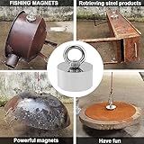 RIHEGIANT 360 Strong Magnet 1000lb Pull Force Fishing Magnet | Neodymium Powerful for Fish and Magnetic Recovery Salvage | Man's Choice (360magnet - 1 Piece)