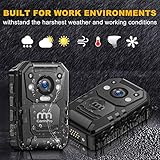 CammPro 1440P 2K Police Body Camera,128G Memory,Waterproof Body Worn Camera,Premium Portable Body Camera with Audio Recording Wearable,Night Vision,GPS for Law Enforcement