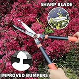 YRTSH Loppers Hedge Shears & Pruners Combo Set 3-Piece Hedge Clippers, Heavy Duty Tree & Shrub Care Kit for Yard, Lawn & Garden, Professional Branch Cutter Tree Trimmer for Indoor & Outdoor Gardening