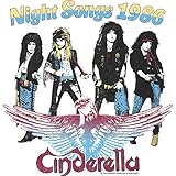 American Classics Cinderella Band Night Songs '86 Ladies Slim fit Racerback 80s Music Vintage Style Graphic Tank Top - White