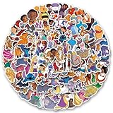 300Pcs Kids Disney Stickers Pack Princess Stickers Cute Cartoon Characters Stickers Movie Decal Childrens Decorative Sticker for Teens Adults Waterproof Stickers for Water Bottle Laptop Luggage