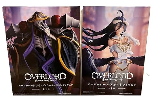 Overlord Ainz Ooal Gown & Albedo Figure Statue Set of 2 Japanese