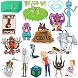 Rick and Morty Sticker Pack Die Cut Vinyl Large Deluxe Stickers Variety Pack - Laptop, Water Bottle, Scrapbooking, Tablet, Skateboard, Indoor/Outdoor - Set of 50