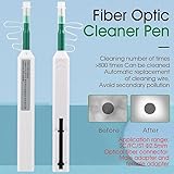 Fiber Optic Connector Cleaning Pen,10 PCS Fiber Optic Cleaner Pen for 2.5mm Ferrules SC,FC,ST,SC/APC and FC/APC, Achieve 800+ Cleanings