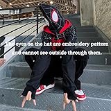 Dynict Men’s Spider Hoodies Unisex Oversize Goth Jacket Y2K Punk Streetwear Zip Up Hoodie Spider caps (X-Large,Hoodie)