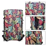 Floral Gym Duffle Bag Backpack 4 ways for Women Waterproof with Shoes Compartment for travel Sport Hiking laptop Lightweight, Kalesi