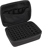 HUIZHU EVA Storage case with Sponge for Electronics and 5IO carts and 5IO pen Battery 5IO tank case Pod case cables case and USB cable U disk (Black)